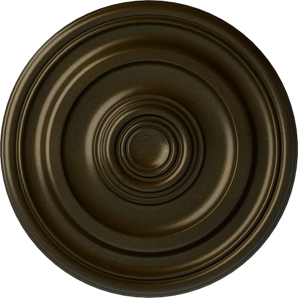 Ekena Millwork Kepler Traditional Ceiling Medallion (For Canopies up to 2 5/8"), 11 7/8"OD x 1 1/4"P, Green Gold CM12KPGGS - main